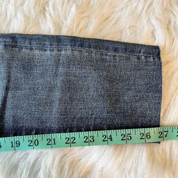 Judy Blue Jeans Womens 1/25 Blue Raw Hem Shelly High Rise Relaxed Fit Distressed - Picture 10 of 14